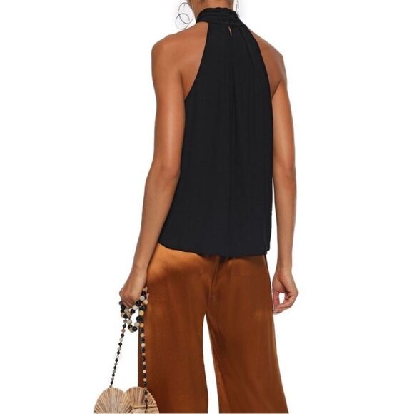 New with tags JOIE Leikyn Fringe Top In Shirt In Caviar/Black, size Medium. - Picture 2 of 14